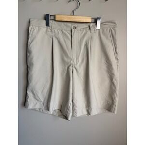 Columbia GRT Mens Hiking Shorts Beige Cream 36 Gorpcore Outdoor Utility Pleat